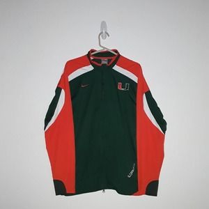 Vintage Nike fit storm Miami Hurricanes jacket Men size medium